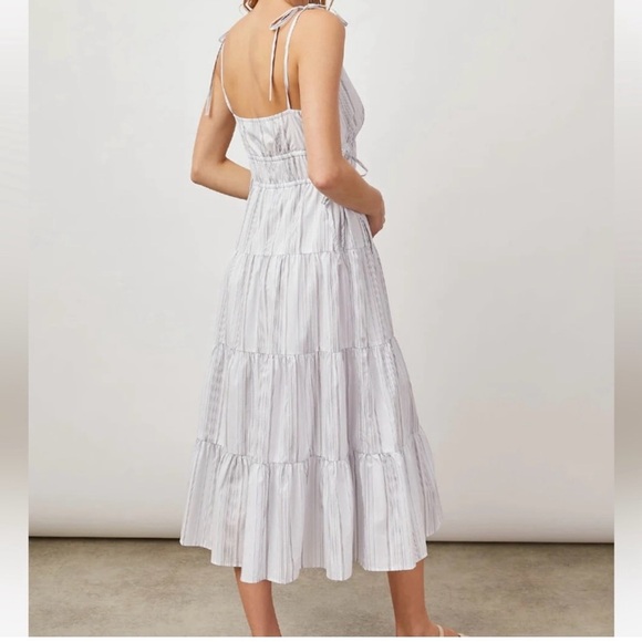 Rails - Julia West Seaport Stripe Midi  Dress Women’s  Size M - Picture 9 of 13